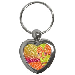 Orange Guy Spider Web Key Chains (heart) 