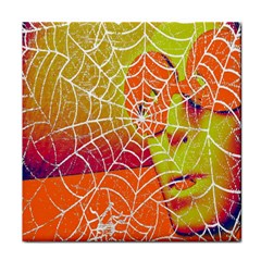 Orange Guy Spider Web Face Towel