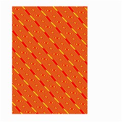 Orange Pattern Background Large Garden Flag (two Sides)