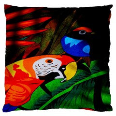 Papgei Red Bird Animal World Towel Standard Flano Cushion Case (one Side) by Nexatart