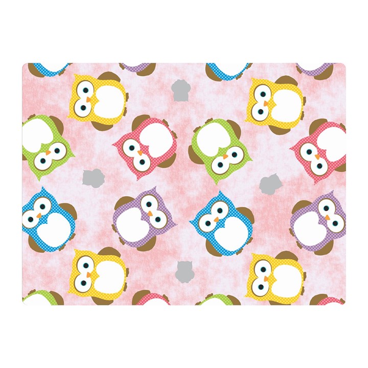 Owl Bird Cute Pattern Double Sided Flano Blanket (Mini) 