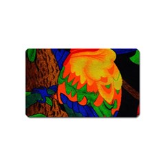 Parakeet Colorful Bird Animal Magnet (name Card) by Nexatart