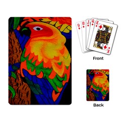 Parakeet Colorful Bird Animal Playing Card by Nexatart