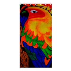 Parakeet Colorful Bird Animal Shower Curtain 36  X 72  (stall)  by Nexatart