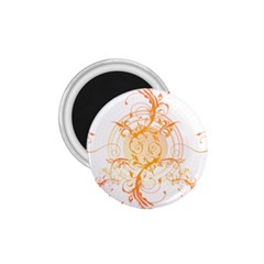 Orange Swirls 1.75  Magnets