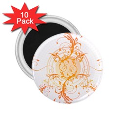 Orange Swirls 2.25  Magnets (10 pack) 