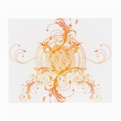 Orange Swirls Small Glasses Cloth