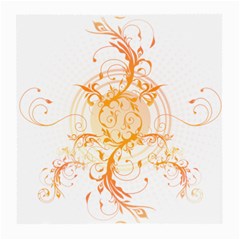 Orange Swirls Medium Glasses Cloth (2-Side)