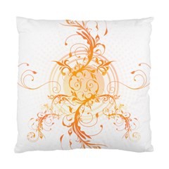 Orange Swirls Standard Cushion Case (two Sides) by SheGetsCreative