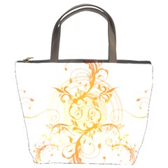 Orange Swirls Bucket Bags