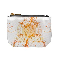 Orange Swirls Mini Coin Purses