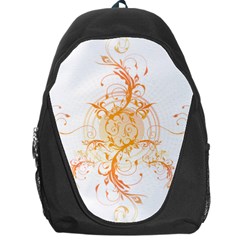 Orange Swirls Backpack Bag