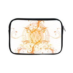 Orange Swirls Apple Ipad Mini Zipper Cases by SheGetsCreative