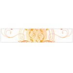 Orange Swirls Flano Scarf (Large) Front