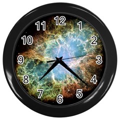 Crab Nebula Wall Clocks (black) by SheGetsCreative