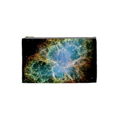 Crab Nebula Cosmetic Bag (small)  by SheGetsCreative