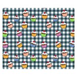 Cupcakes plaid pattern Double Sided Flano Blanket (Small)  50 x40  Blanket Front