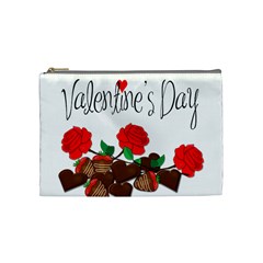 Valentine s Day Gift Cosmetic Bag (medium)  by Valentinaart