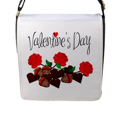 Valentine s Day Gift Flap Messenger Bag (l)  by Valentinaart