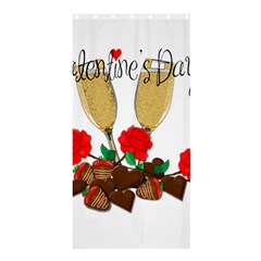 Valentine s Day Romantic Design Shower Curtain 36  X 72  (stall)  by Valentinaart