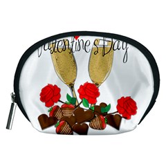 Valentine s Day Romantic Design Accessory Pouches (medium)  by Valentinaart