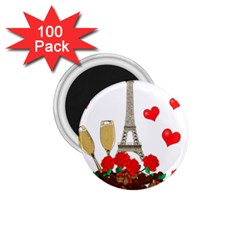 Romance In Paris 1 75  Magnets (100 Pack)  by Valentinaart