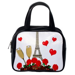 Romance In Paris Classic Handbags (one Side) by Valentinaart