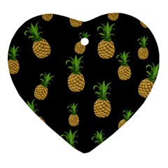 Pineapples Heart Ornament (Two Sides)