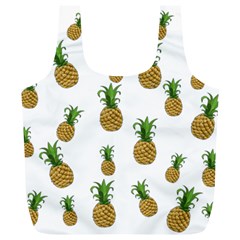 Pineapples Pattern Full Print Recycle Bags (l)  by Valentinaart