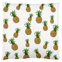 Pineapples Pattern Large Flano Cushion Case (one Side) by Valentinaart