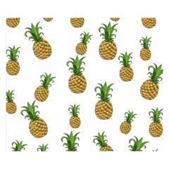 Pineapples Pattern Double Sided Flano Blanket (small)  by Valentinaart