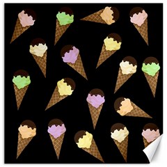 Ice Cream Cute Pattern Canvas 16  X 16   by Valentinaart