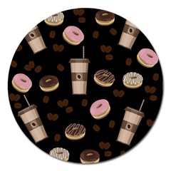 Coffee Break Magnet 5  (round) by Valentinaart