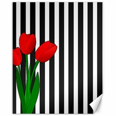 Tulips Canvas 11  X 14   by Valentinaart