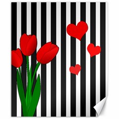 Tulips Canvas 8  X 10  by Valentinaart