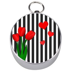 Tulips Silver Compasses by Valentinaart