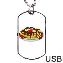 Pancakes - Shrove Tuesday Dog Tag Usb Flash (one Side) by Valentinaart