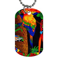 Parrots Aras Lori Parakeet Birds Dog Tag (one Side)