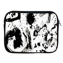 Pattern Color Painting Dab Black Apple Ipad 2/3/4 Zipper Cases