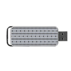 Pattern Grid Squares Texture Portable Usb Flash (one Side) by Nexatart