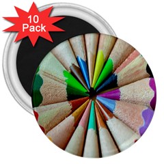 Pen Crayon Color Sharp Red Yellow 3  Magnets (10 Pack) 