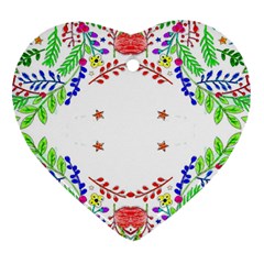 Holiday Festive Background With Space For Writing Heart Ornament (two Sides) by Nexatart