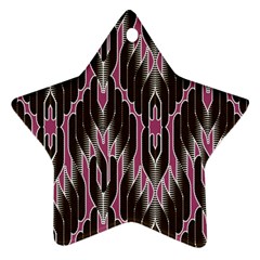 Pearly Pattern Star Ornament (two Sides) by Nexatart