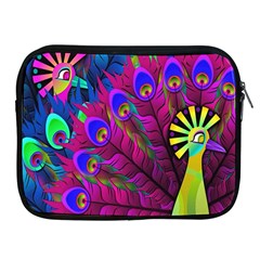 Peacock Abstract Digital Art Apple Ipad 2/3/4 Zipper Cases by Nexatart