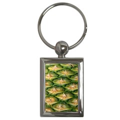 Pineapple Pattern Key Chains (rectangle)  by Nexatart