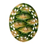 Pineapple Pattern Oval Filigree Ornament (Two Sides) Back