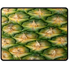 Pineapple Pattern Double Sided Fleece Blanket (medium)  by Nexatart