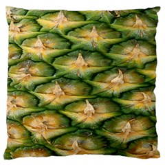 Pineapple Pattern Large Flano Cushion Case (one Side) by Nexatart