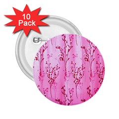 Pink Curtains Background 2.25  Buttons (10 pack) 