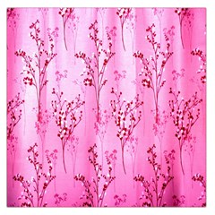 Pink Curtains Background Large Satin Scarf (Square)